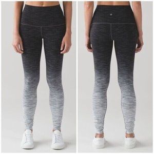 Lululemon Wunder Under Hi-Rise Tight Women 6 EUC Luon Yoga Gym Run Ombre Legging